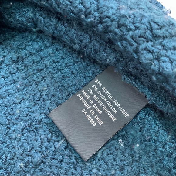 VINTAGEđź’™Jana Turquoise Button Up Sweater Cardigan Size Medium - Picture 6 of 9